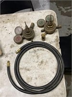 Two gauges and hose