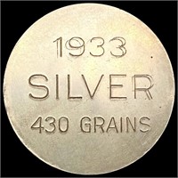 1933 Pedley-Ryan & Co SILV Medal UNCIRCULATED