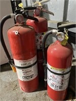 3 fire extinguishers, see photos