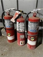 3 fire extinguishers, see photo