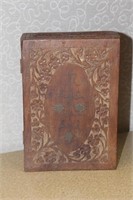 Asian Carved Cedar Wood Box