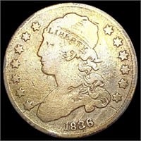 1836 Capped Bust Quarter NICELY CIRCULATED