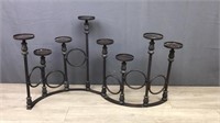 Metal Fireplace Candle Holder  Folds For Storage
