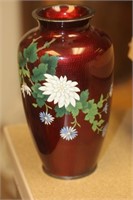 Vintage Japanese Silverwire Cloisonne Vase