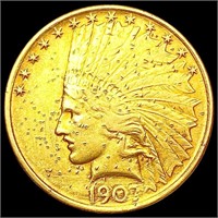 1907 $10 Gold Eagle HIGH GRADE