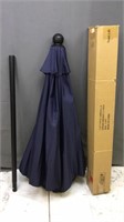 New 7.5ft Navy Blue Patio Umbrella In Box