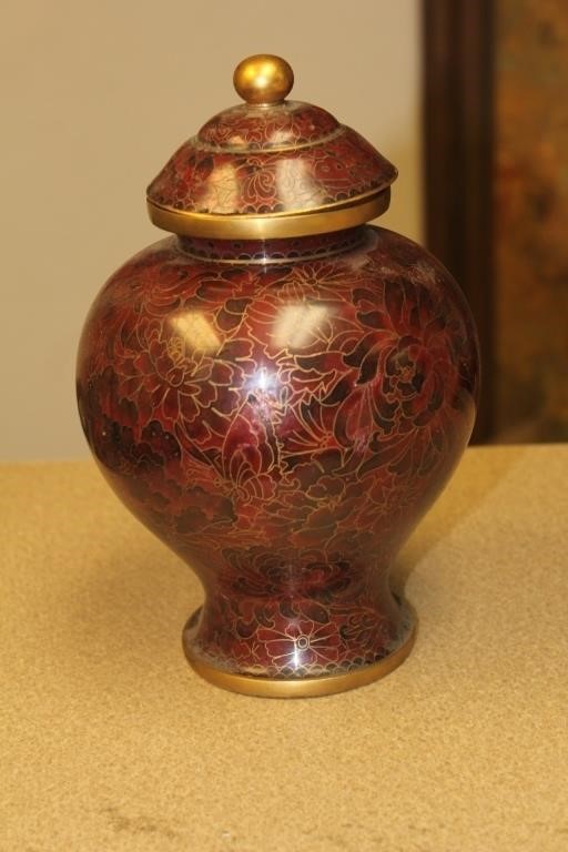 Vintage Chinese Cloisonne Jar