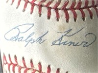 RALPH KINER SIGNED BASEBALL IN A CUBE