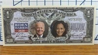 Vote Biden Harris 2020 million banknote!