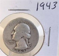1943 Washington Silver Quarter