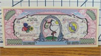 Million-dollar baby girl bank note