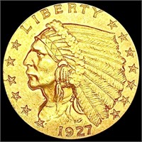 1927 $2.50 Gold Quarter Eagle CLOSELY