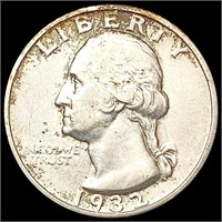 1932-S Washington Silver Quarter LIGHTLY