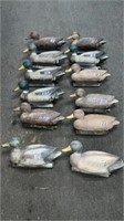 11 flambeau duck decoys and 1 other brand