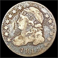 1814 Lg Date Capped Bust Dime NICELY CIRCULATED