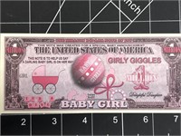 Baby girl banknote