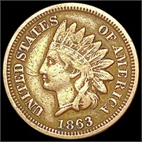 1863 Indian Head Cent LIGHTLY CIRCULATED