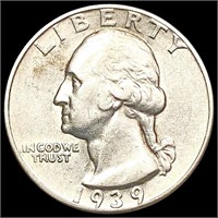 1939-S Washington Silver Quarter UNCIRCULATED