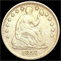 1857 Seated Liberty Half Dime CLOSELY