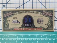 EMS million dollar banknote