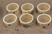 Set of 6 Chinese Napkin Rings