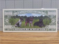 Miniature schnauzer banknote