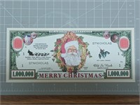 Merry Christmas novelty banknote