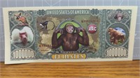 Primates million dollar banknote