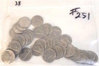 38 -  1970 S Jefferson Nickels