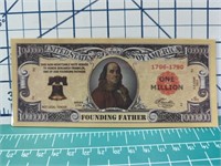 Founding Father $1 million banknote