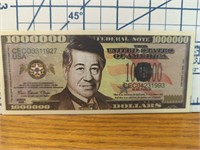 Cesar Chavez million dollar banknote
