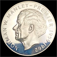 1973 Jamaica Silver $5 GEM PROOF