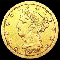 1883-CC $10 Gold Eagle LIGHTLY CIRCULATED