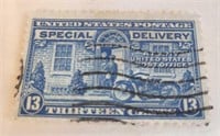 1944 13 Cent Messenger & Motorcycle Stamp