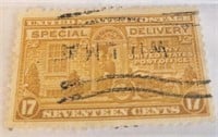 1944 17 Cent Messenger & Motorcycle Stamp