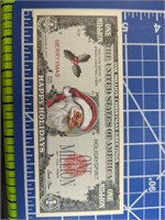 Happy holidays Santa Claus banknote
