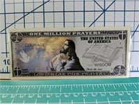 one million prayers jesus banknote