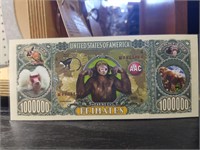 Novelty Banknote primates
