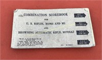 WW2 US Army Rifle Score Book Names