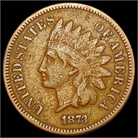 1873 Open 3 Indian Head Cent LIGHTLY CIRCULATED
