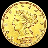 1878 $2.50 Gold Quarter Eagle CLOSELY