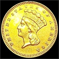 1878 Rare Gold Dollar CHOICE AU