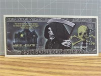 Grim reaper banknote