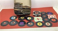* Lg lot of 45 RPM records  None play tested or