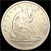 1846 Seated Liberty Half Dollar LIGHTLY