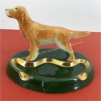 Vintage dog figurine ashtray