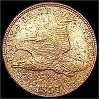 1857 Flying Eagle Cent CLOSELY UNCIRCULATED