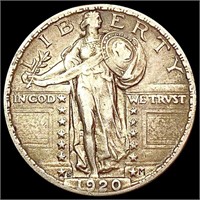 1920-S Standing Liberty Quarter NEARLY