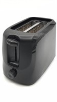 New Black Toaster W/ Removable Crumb Tray