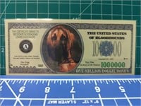Bloodhound million dollar banknote
